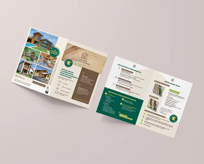 Depliant commercial entreprise